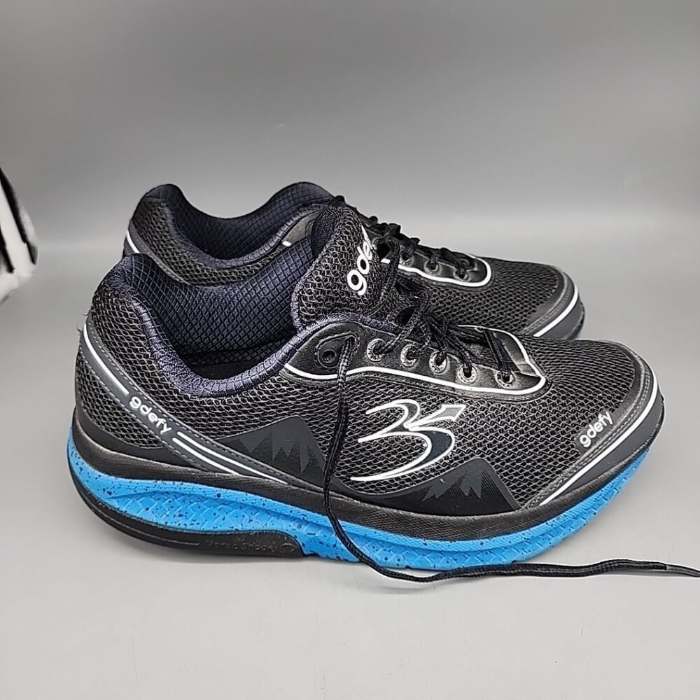 Gravity Defyer Mighty Walk Walking Shoes Sneakers Mens Size 9 Black Blue